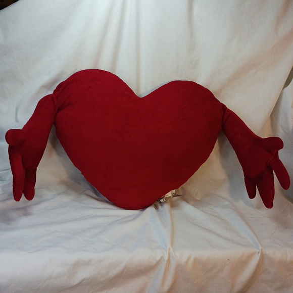 IKEA Other - IKEA Famnig Hjarta Red Heart Plush Stuffed Pillow